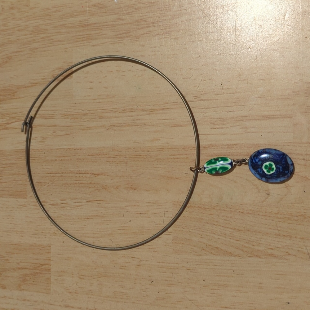 Vintage Glass Bead Wire Choker